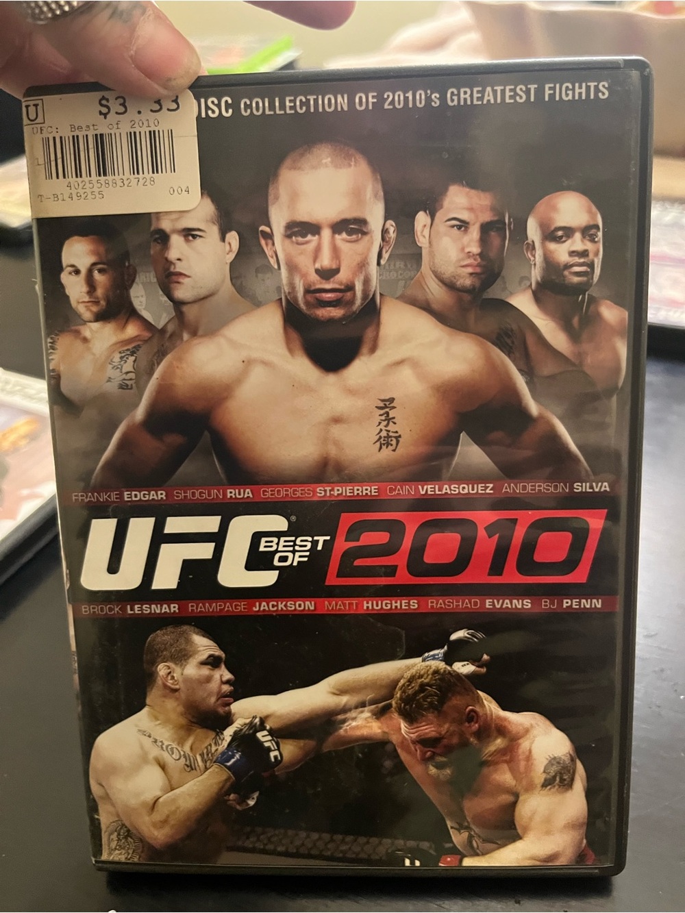 UFC Best of 2010 DVD - Black and Red